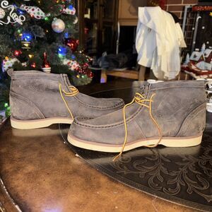 Sebago Docksides Ankle Boot Men's 10W Brown  Leather Lace-Up Classic Outdoor